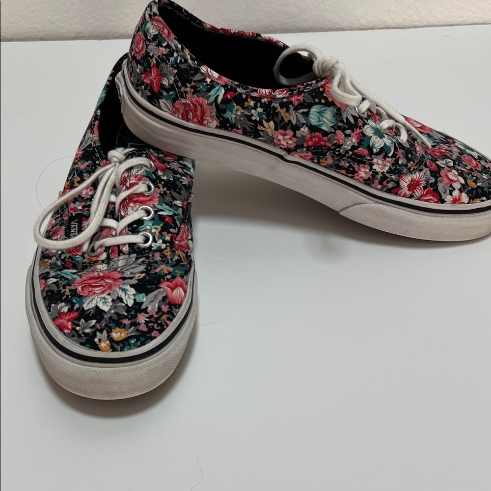 VANS Floral Canvas Sneakers